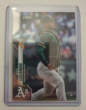 2020 Topps Chrome Baseball Jesus Luzardo RC Oakland Athletics #5 Rookie Card . rookie card picture