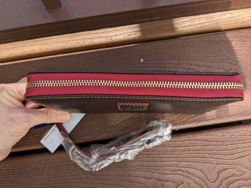 Billetera Pulsera Dooney & Bourke Tmoro Marrón Florentino Grande con Cremallera Alrededor - Imagen 3 de 6