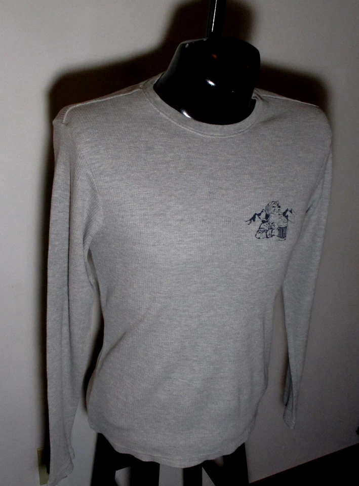 Camisa de dormir LUCKY BRAND cinza manga longa tamanho M - Imagem 3 de 4