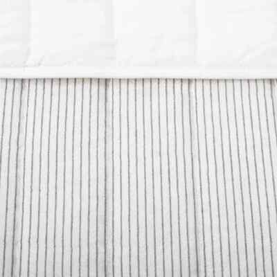 Hearth & Hand With Magnolia Stripe Quilt FULL QUEEN Railroad Gray 88 x 92 Cotton
