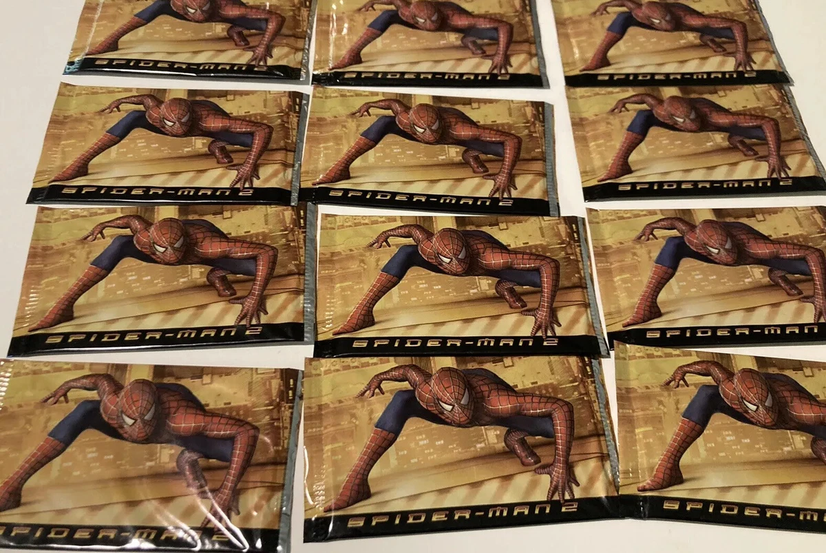 Lot Of 12 SPIDER MAN 2 SEALED CARD PACK 2004 PAYLESS SHOES UPPER