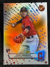 2023 Topps Pristine ORANGE REFRACTOR ROOKIE Tyler Freeman 05/25