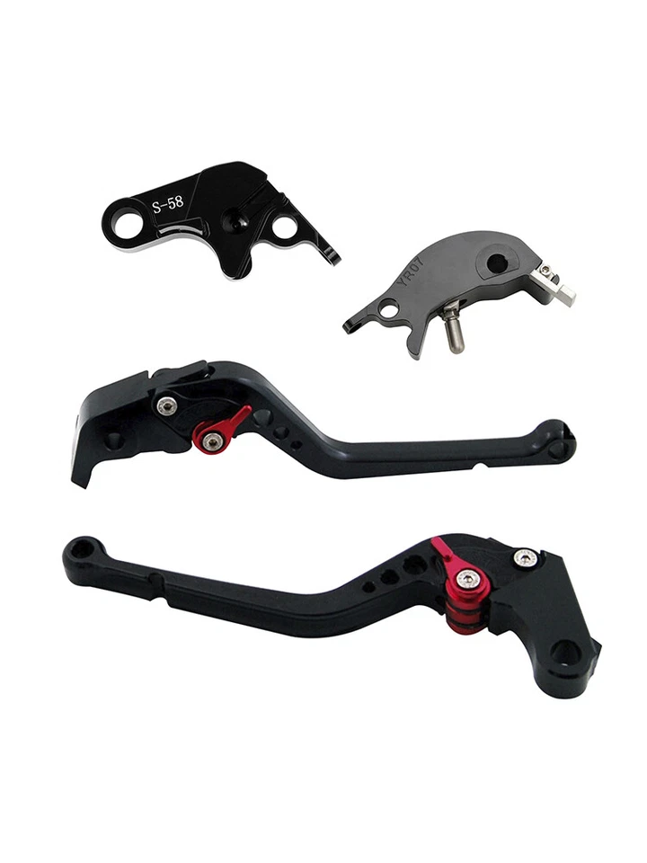 Long Clutch Brake Lever fit for YAMAHA YZF R7 MT-10/SP FZ-10/SP 2022-23 Black Foto 4 de 4