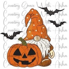 Sublimation Transfer Print Gnome Halloween Ready to Press Heat Transfer