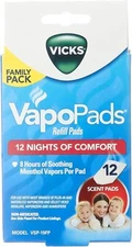 Vicks Vapo Pad Family Pack, 12 Count