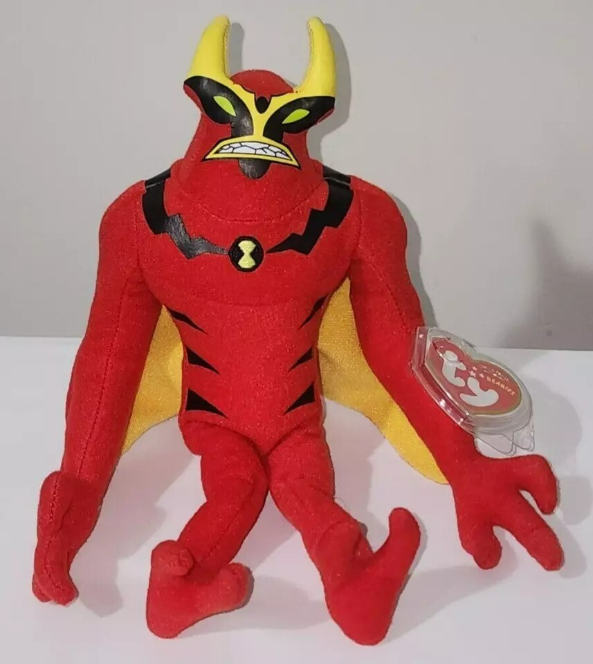 Ty Beanie Baby - JET RAY (Ben 10 Cartoon)(UK Exclusive) MWMTs