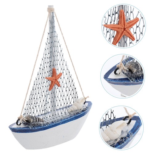 Segelmodelldekorationen Einrichtung Im Maritimen Stil Nautisches Segelboot - Bild 11 von 12