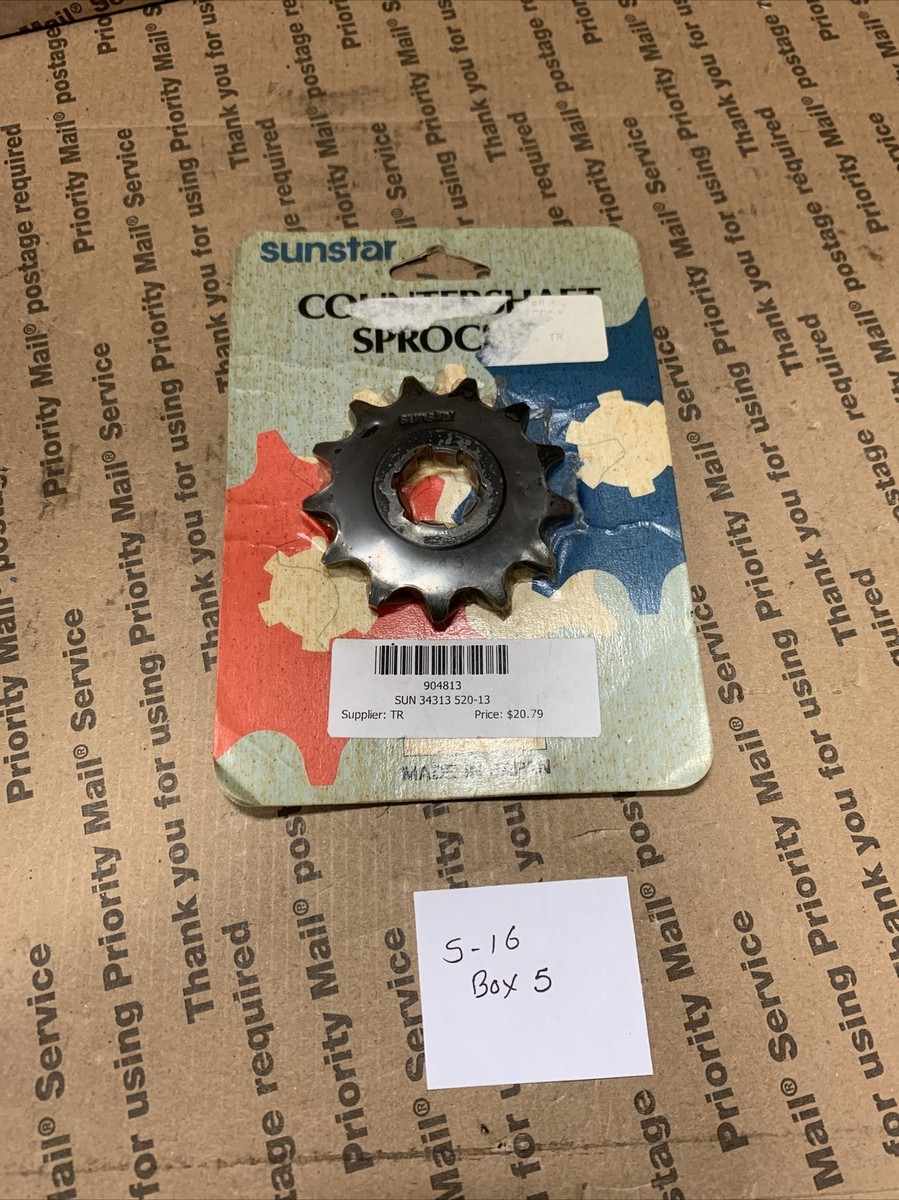 spe　0913 SUNSTAR FRONT COUNTERSHAFT SPROCKET 13T 343 34313 520-13 | eBay