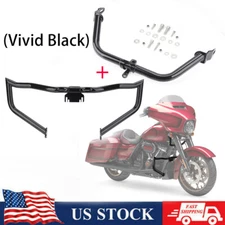 Chopped Engine Guard Highway Crash Bar Fairing Support For Road Glide 2009-2023