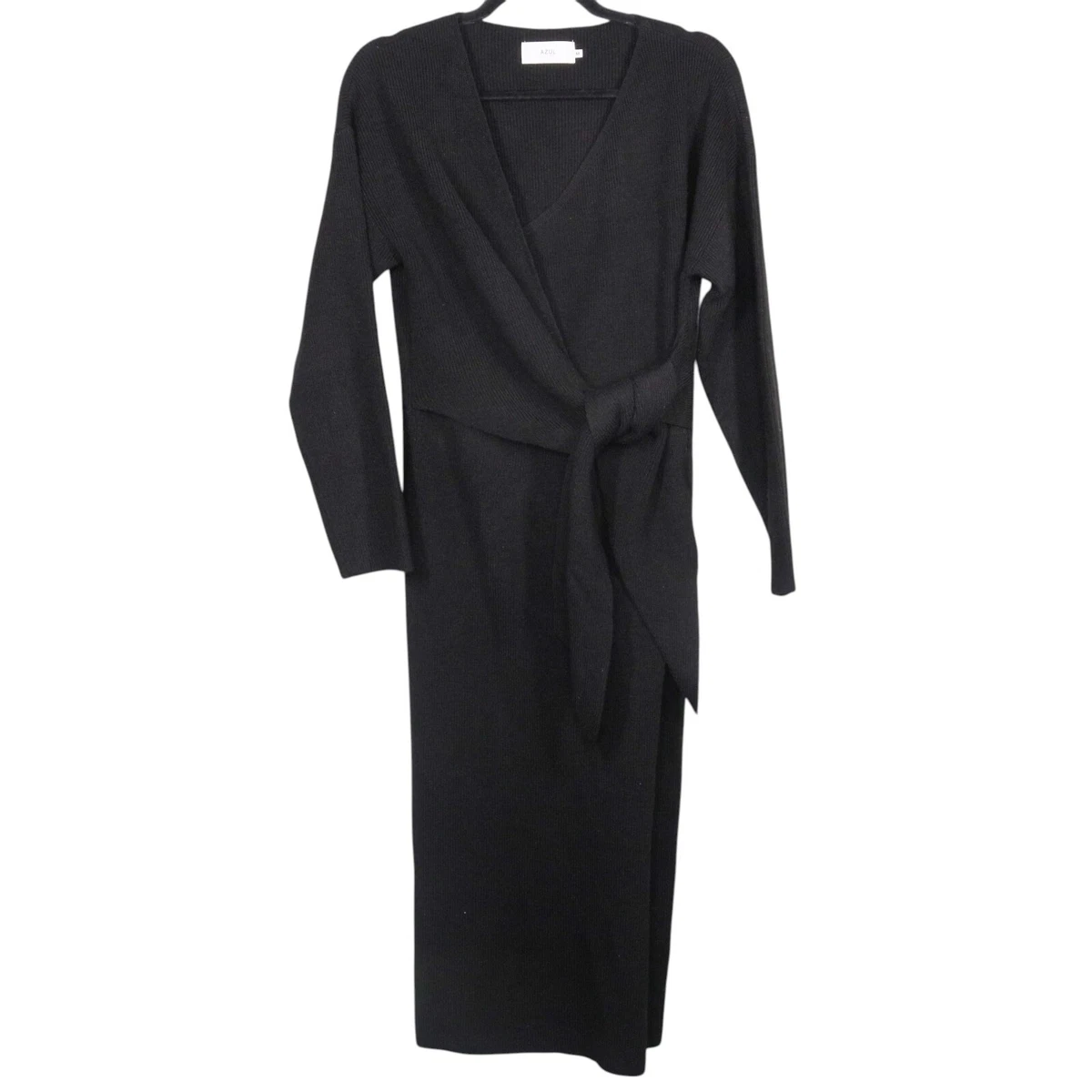 long sleeve dress with belt Metal Buckle Long Sleeve Ruched Maxi Dress