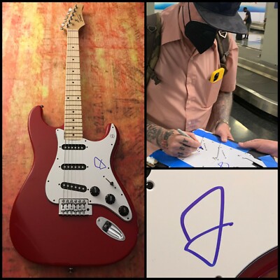FRED DURST Signierte E-Gitarre PROOF F3 COA Limp Bizkit Band Nookie