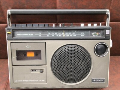 SONY CF-1980☆ Sony Radio Cassette CF-1980 Maintained Used Good Working