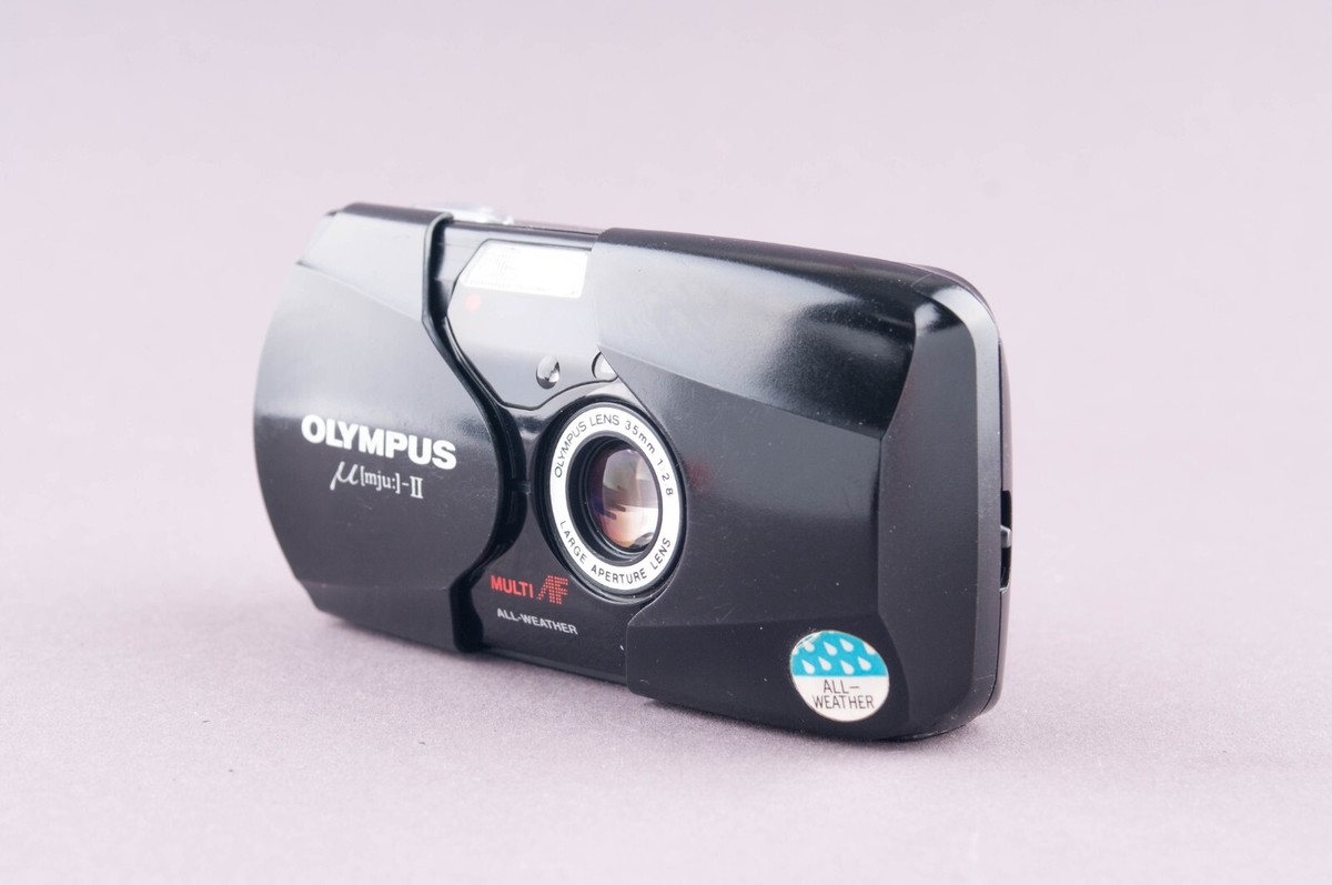 Olympus Mju II Stylus Epic DLX 35mm Black Point & Shoot Film Olympus Mju II Stylus Epic DLX 35mm Black Point & Shoot Film
