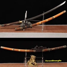 Tachi T10 Steel Katana Battle Ready Sharp Blade Japan Samurai Sword Real Hamon