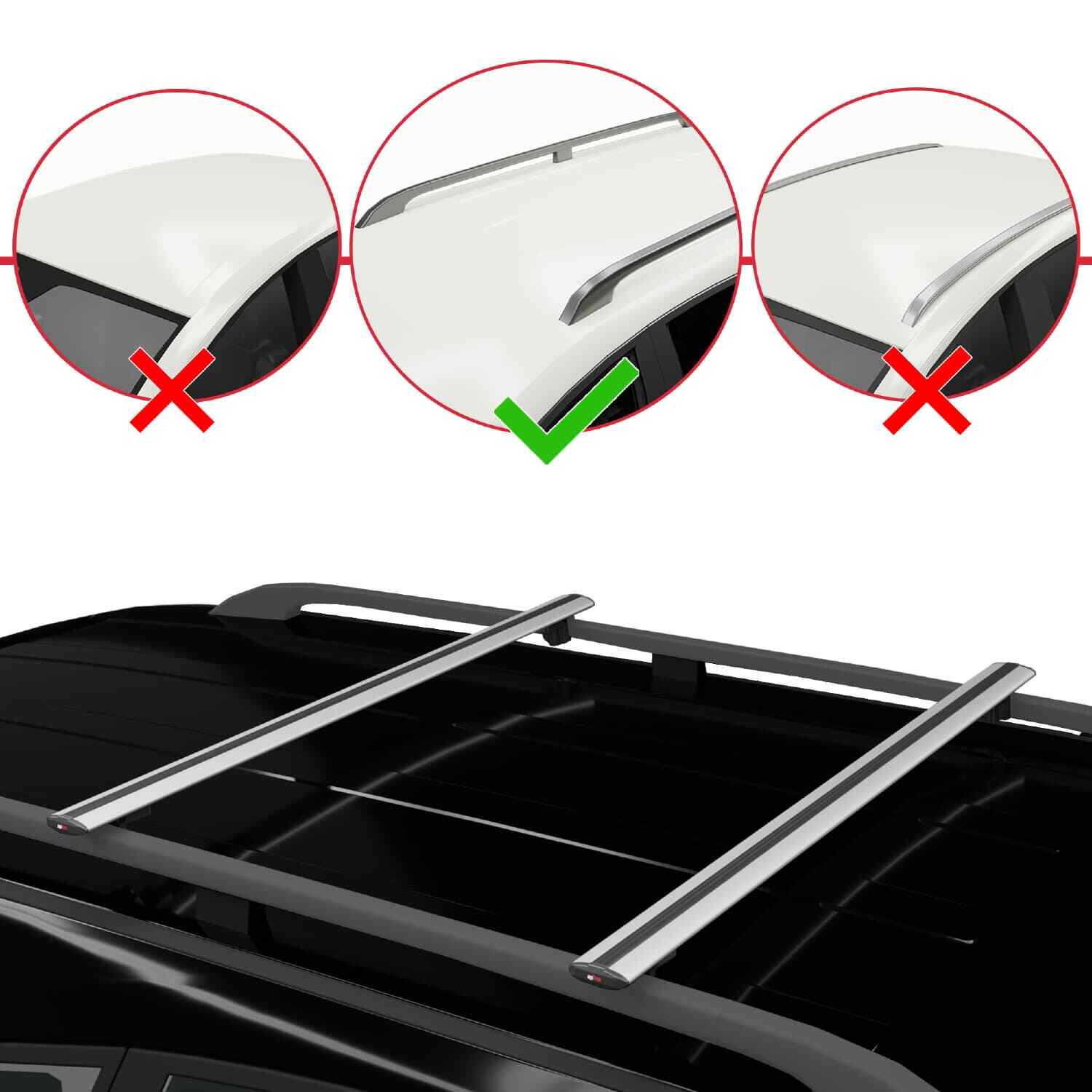 Barres de toit antivol pour Alfa Romeo 156 Crosswagon afin d'éviter le vol - 2