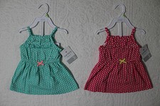 NEW CARTERS BABY GIRLS DRESS WITH DIAPER COVER NWT VARIOUS SIZES  SIZES
