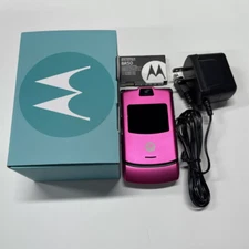 Original Motorola RAZR V3 Flip Mobile Phone Unlocked Cellphone Camera 2G GSM