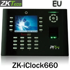 ZKteco Fingerprint iClock660 Biometric Time attendance, Employer Clock EU