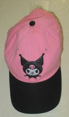 Sanrio Hello Kitty & Friends Kuromi Pink & Black Bill Baseball Cap Style Hat