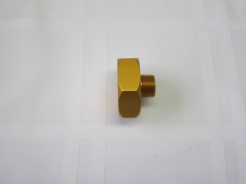 Lowrider Hydraulics 3/8" hex tank plug, 1.95" diameter, anodized golden, 1 pack - Bild 5 von 8