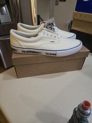 Size 13-VANS Supreme x Era Pro Motion Logo White EXTREMELY RARE ALL ASKS OVER 1K