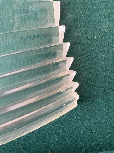 Vintage Corning Fresnel Lens - 4 Large Glass Panels - 13” Dia - Ship Buoy Light - Picture 14 of 22
