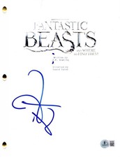 Eddie Redmayne Signed Fantastic Beasts Full Script Authentic Autograph Beckett