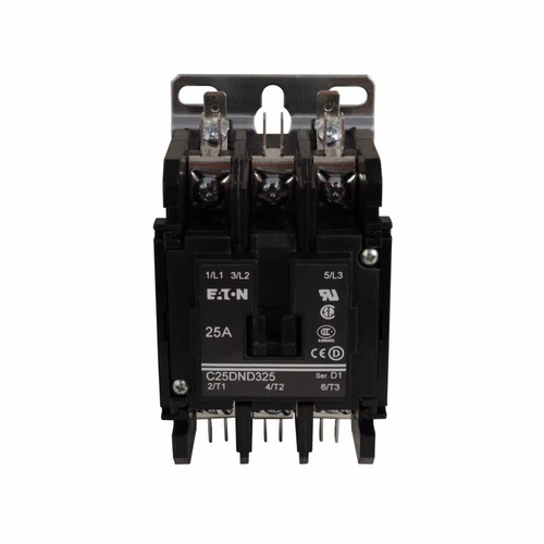 Eaton C25DND330T Non-Reversing Control Contactor 30A 24V 50/60Hz Open