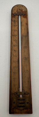 Antique Wood Thermometer Fahrenheit Outdoor thermometer  -0/100 degrees