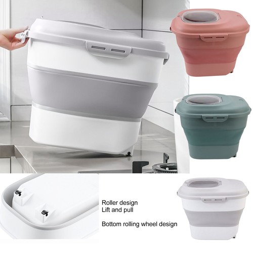 Green Rice Food Storage Container Large Collapsible Food Storage Container UT - Picture 5 of 12