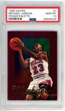 Michael Jordan 1995 Hoops Power Palette #1 PSA 10 Gem Mint LOW POP 28
