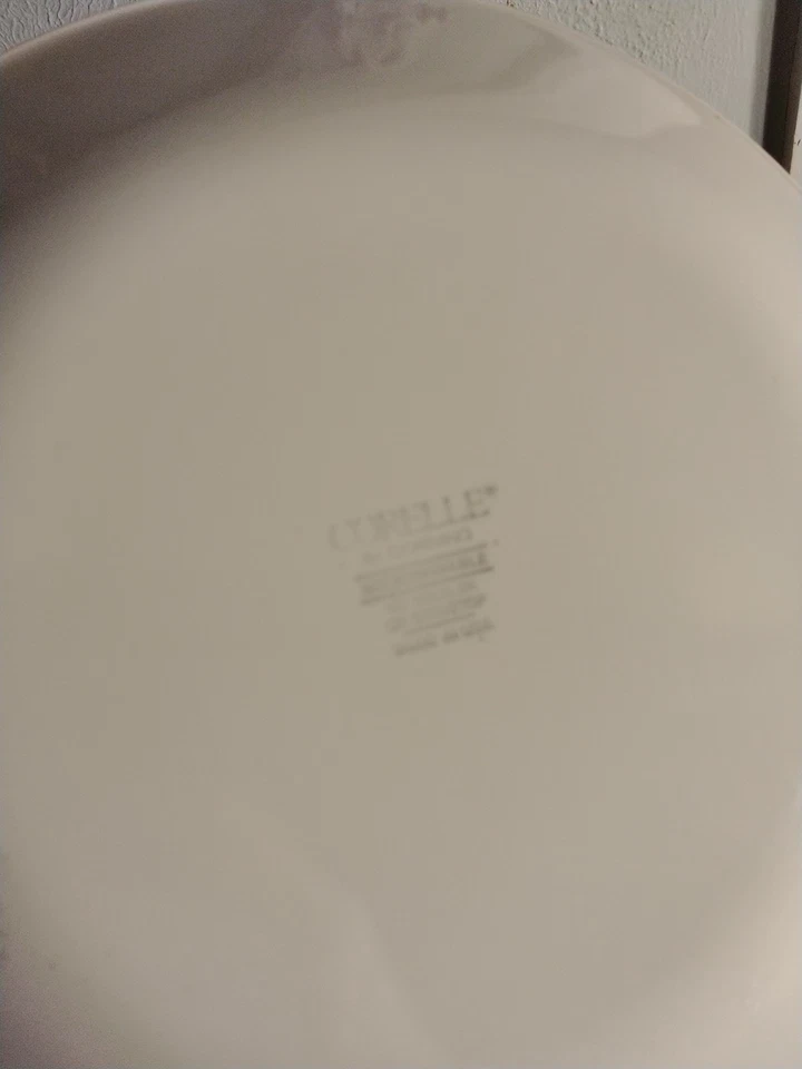 De colección. Juego de platos de cena Corelle Corning BLUE IRIS 10 pulgadas/3 púrpura y verde BONITO Foto 4 de 4