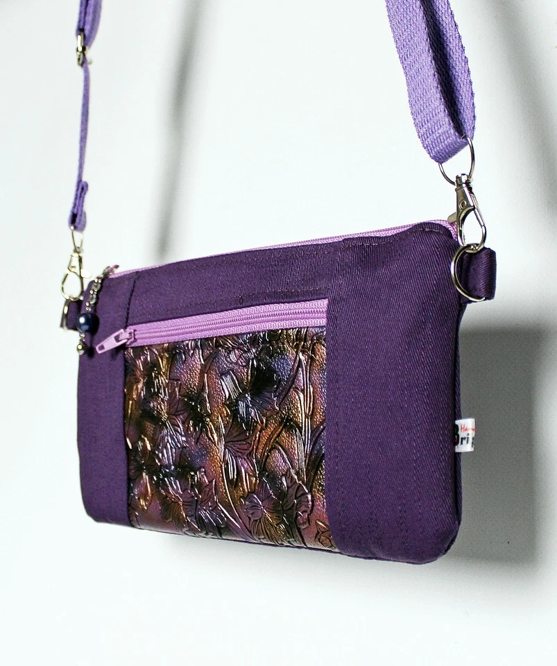 Kleine Freundin Umhängetasche, Crossbody Bag, Handarbeit, - Bild 2 von 4