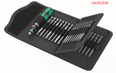 Kraftform Kompakt 62 Bitholding Screwdriver and Pouch Set, 33-Pieces