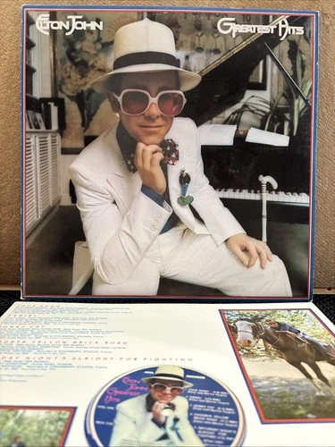 Elton John - Greatest Hits Vinyl LP - 1974  - MCA Records MCA 2128 / INSERT! NM