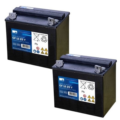 Ersatzakku für Medline Industries Gemini 2 Rollstuhl 24V 2 x 12V 25Ah