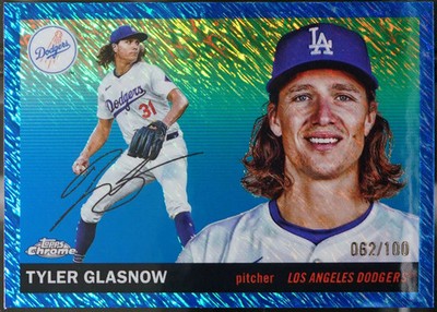 2025 Topps Chrome Platinum - Blue Shimmer Refractors #200 Tyler Glasnow /100 NM