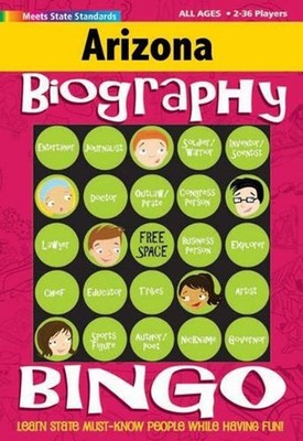 Arizona Biography Bingo by Gallopade International Hardcover Book