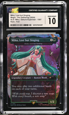 歌の申し子、ミク　PSA10 MTG Secret Lair 日)歌の申し子、ミク / Miku, Child of Song[アラーラの子