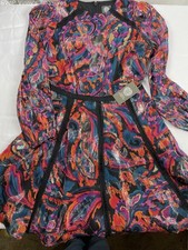 NWT Vince Camuto Multicolor Lace Detail Dress Women’s 2