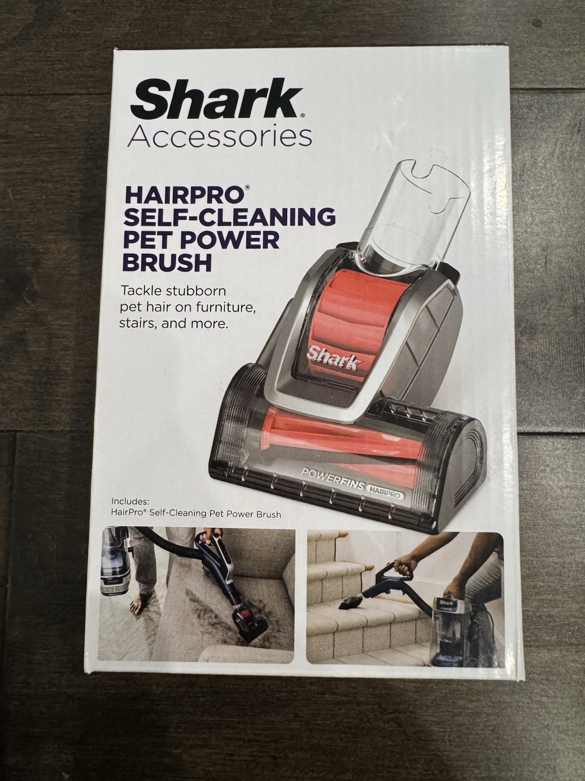 Shark Vacuum Powerfins HairPro Self-Cleaning Pet Power Brush attachment hair pro-image