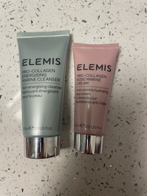 Elemis Pro-Collagen Rose Marine Cream 0.5 oz | & energizing marine cleanser 1oz