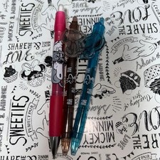 2 Snoopy Die Cut Clear Ballpoint Pens Opt.Mechanical Pens 1 4de98d