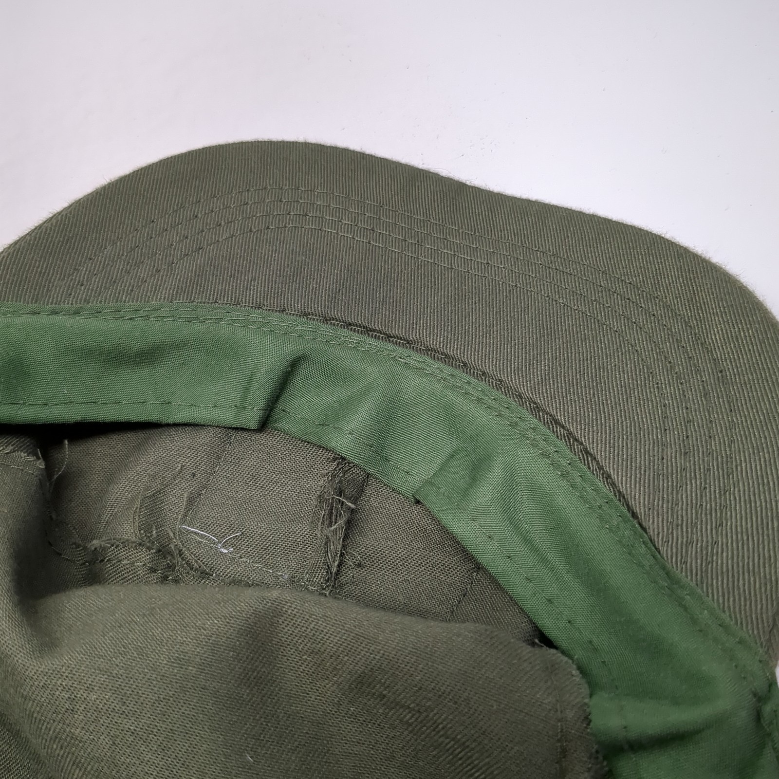 USA Flag Patch Strapback Cadet Army Cap Green One… - image 8