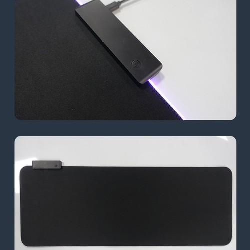 LED Luminous 14 Lighting Modes RGB Keyboard Computer Carpet Mat Gaming Mouse Pad - Picture 3 of 8