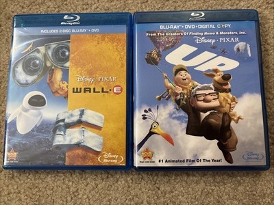 Wall-E And Up Disney Pixar Blu Ray And DVD Combo Packs