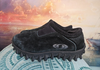 Salomon Snowclog Thinsulate Contragrip CX Black Shoes Suede Mens Size 8