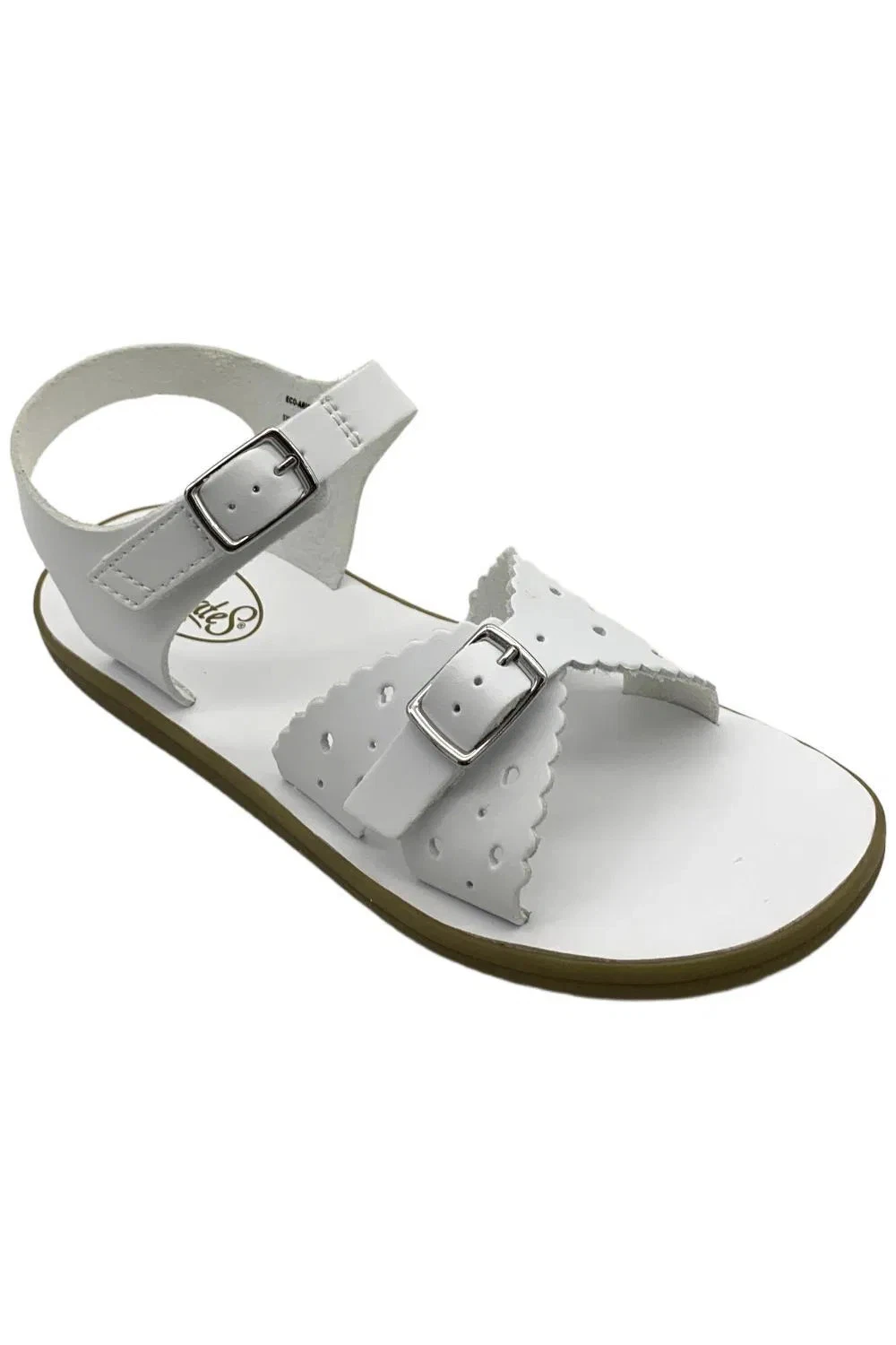 FootMates Kid's Girl Eco-Ariel Sandals White Micro