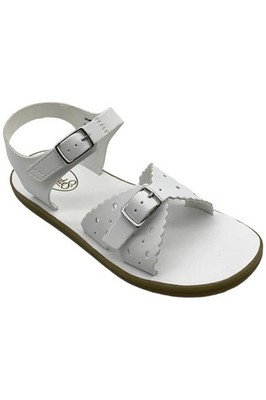 FootMates Kid's Girl Eco-Ariel Sandals White Micro