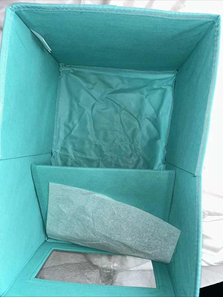 Bolso Bin Thirty One Your Way Rectángulo Turquesa Cruz Pop Nuevo Foto 3 de 4